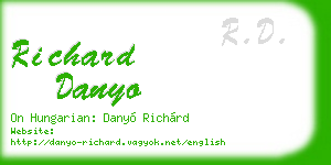 richard danyo business card