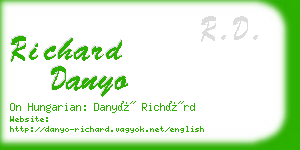 richard danyo business card